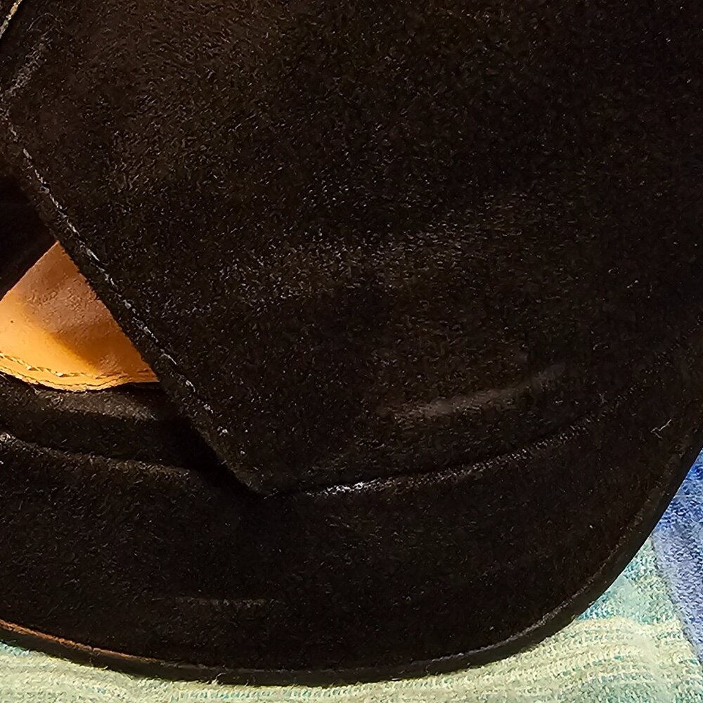 Jessica Simpson Irbella Platform Heels - Black Microsuede, Size 8 - Picture 8 of 9